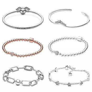 

PDB SL 32 Original 925 Sterling Silver Autumn New Dense Beaded Bracelet Women Jewelry Gift Wedding Party Jewelry Free Shipping