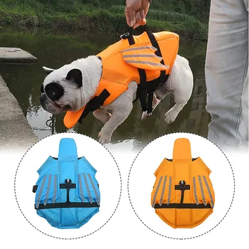 

XS/S/M/L Size Dog Vest Summer Pet Life Jacket Dog Safety Swimwear Pet Swim Suit Dog Life Jackets With Reflective Wing