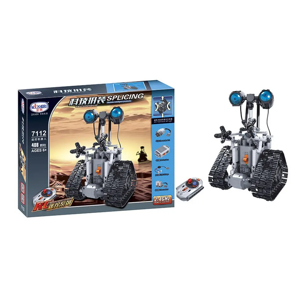 

2019 NEW 408pcs Winner 2.4G Remote Control Smart Electric RC Robot Building Block DIY Unassembled Kit Toys For Children Gift