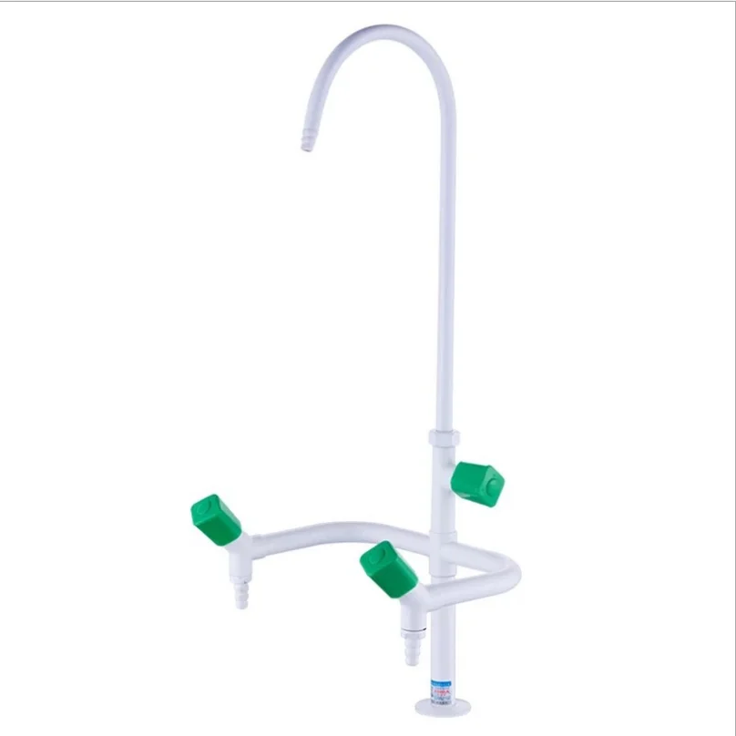G1/2 Brass Triple Three Laboratory Faucet Higher Education Laboratory Tap University Experimental Equipment 360° Rotate Bibcock