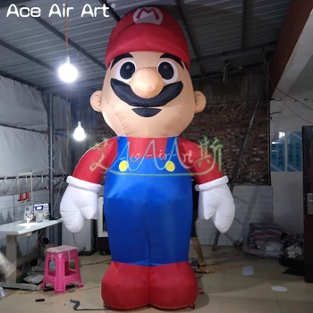 

3m Tall supper Mario inflatable Mario model,cartoon replica with blower for sale