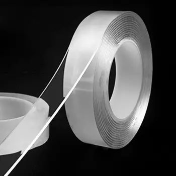 

Multifunctional Double Sided Tape Nano Transparent No Trace Acrylic Magic Tape Cleanable Reuse Waterproof Adhesive Tape