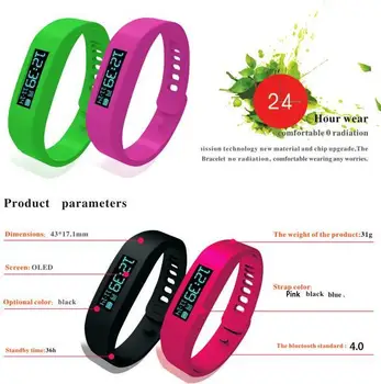 

Fashion Bluetooth Watch Smart Bracelet Sports Tracking Sleep Health Fitness For phone for Android phone as a gift for children