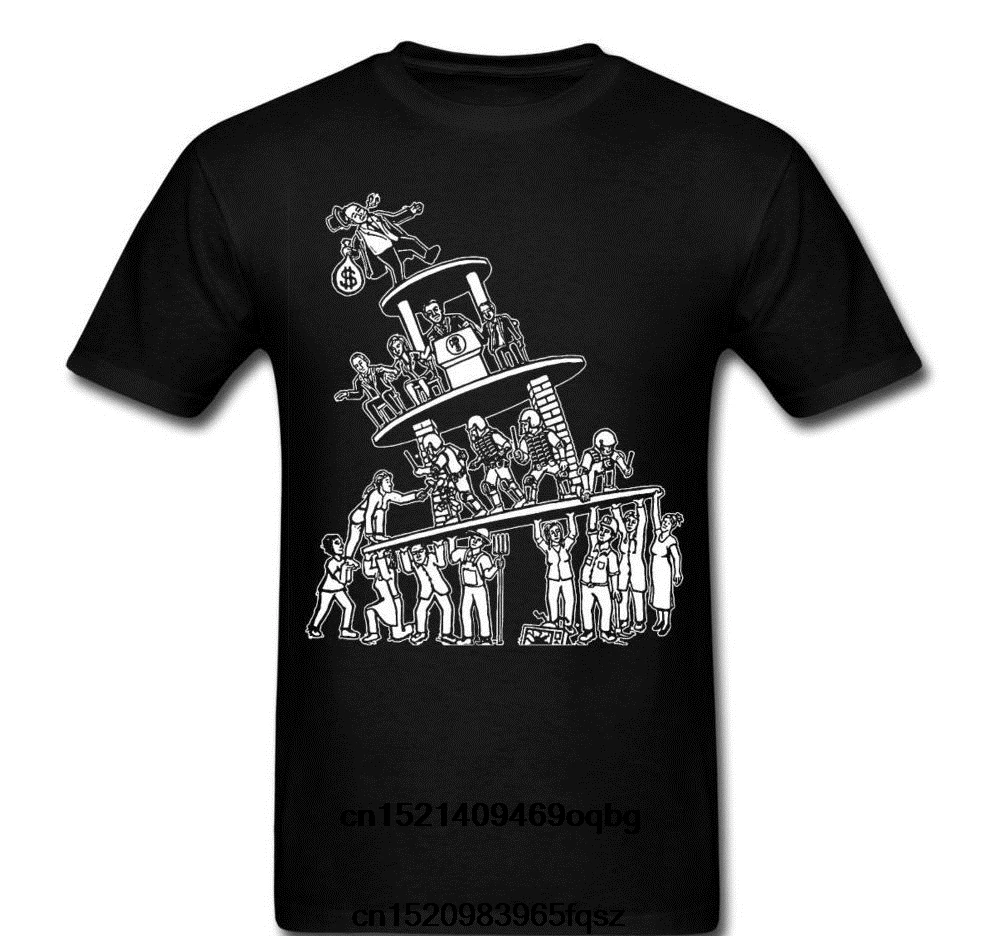 Футболка с надписью Anarchy Tower revolution богатые на высшем уровне модная футболка