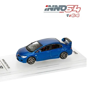 

INNO64 1:64 Honda Civic FD2 2007 Blue Silver Die-cast Model Car