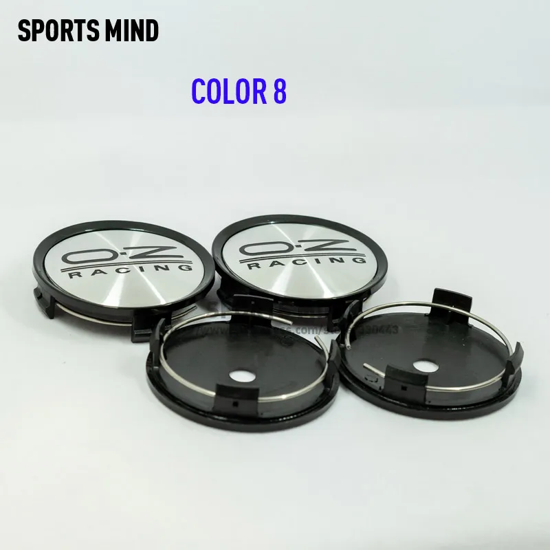 COLOR 8 20 шт./лот 75 мм Автомобильная Ступица колеса колпаки ступицы для OZ Racing колеса Эмблема Логотип для автомобильного стайлинга аксессуары - Цвет: COLOR 8