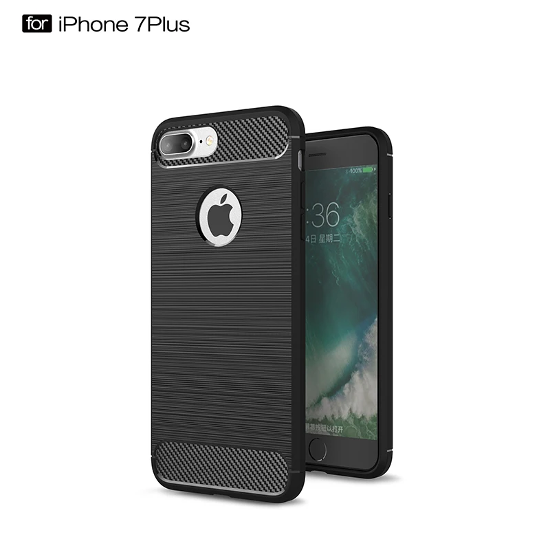 Для iPhone 11 Pro XS Max XR X чехол из углеродного волокна Противоударная Задняя накладка чехла из ТПУ для iPhone 8 7 6 6S Plus 5 5S чехол силиконовый чехол