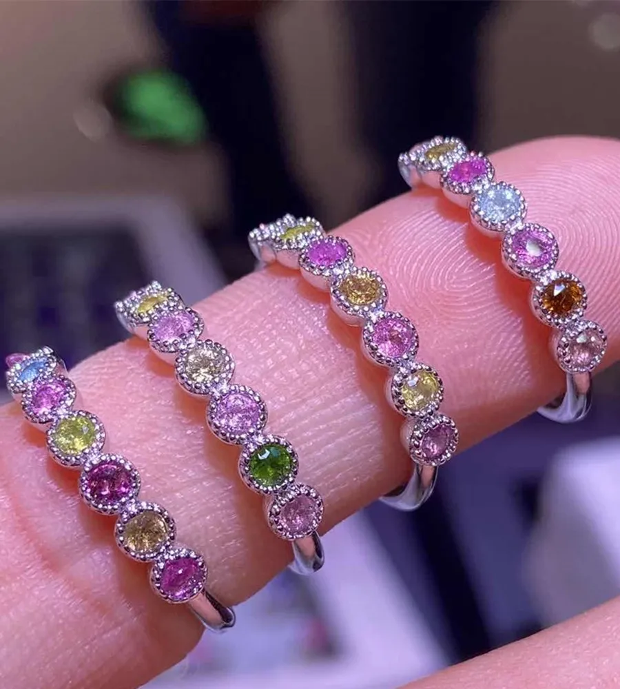 Кольцо из натурального турмалина натуральный bijoux femme (украшения своими руками)