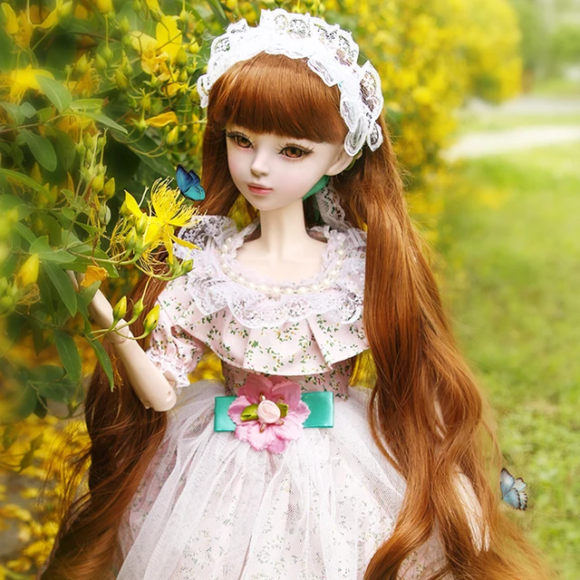  US $115.32  New Arrival 1Pcs 1/3 23 Joints Movable Dressup Princess Doll Set Action Figure Model Toy - Lolita C