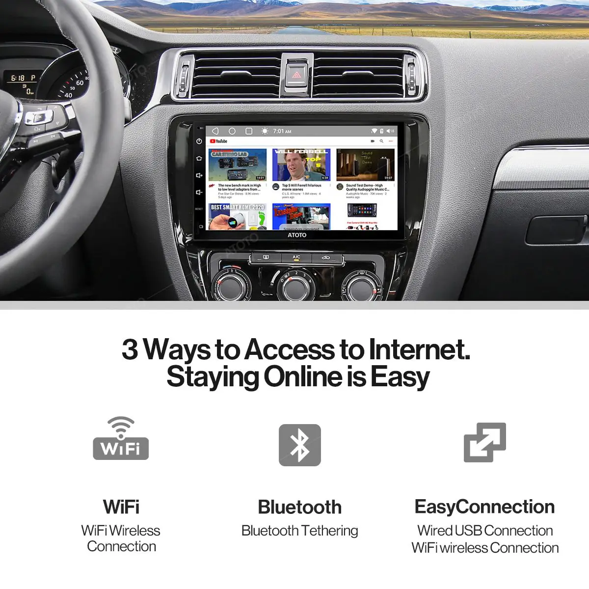 ATOTO S8 Premium 21 languages Car in-Dash Navigation Stereo Radios Car Audio Video Multimedia Players Support  IOS and Android