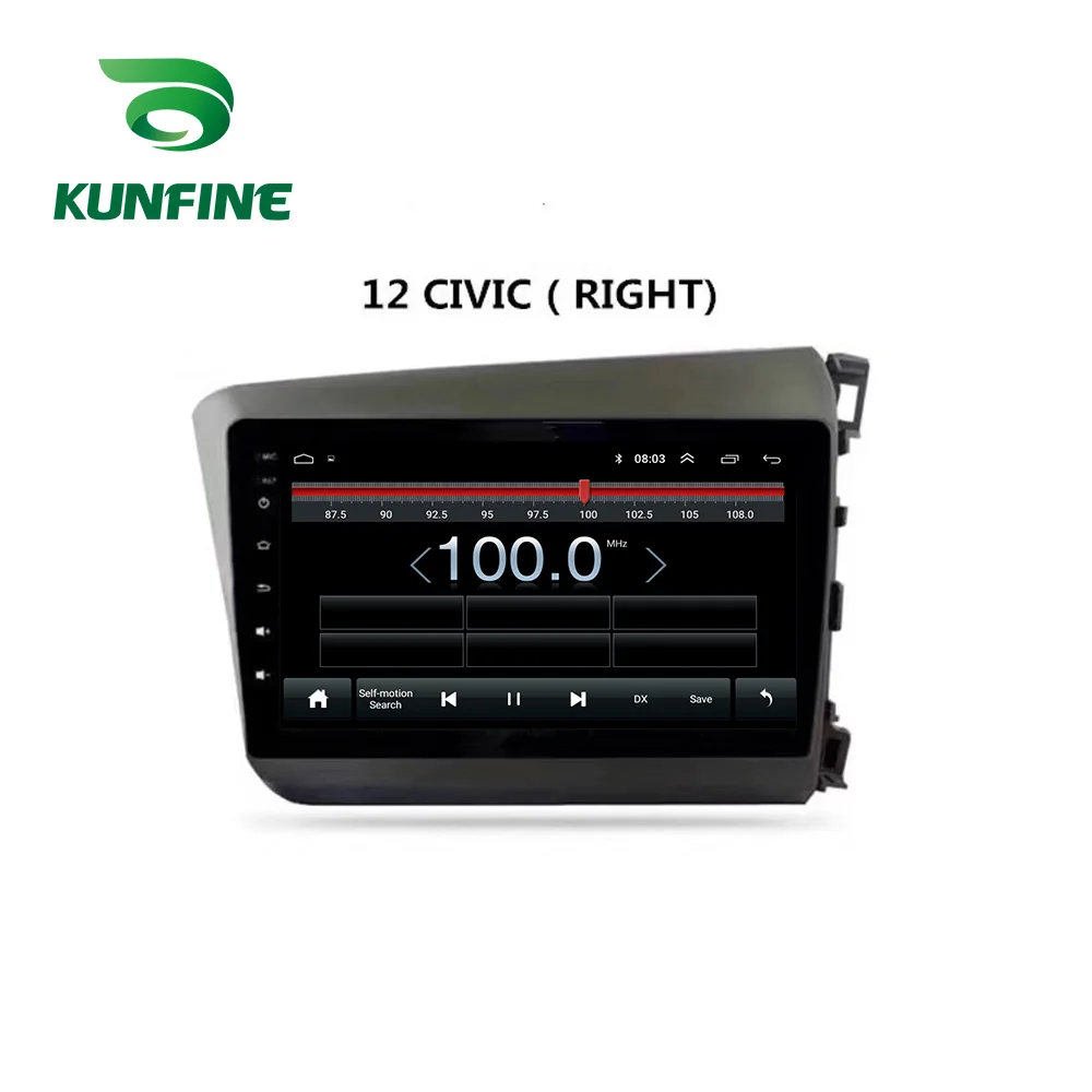 Автомобильный стерео проигрыватель для Honda Civic 2012 2015 Восьмиядерный Android 10 0