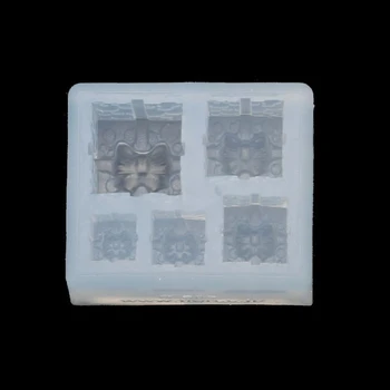 

Mini Size Christmas Gift Box Pendant Silicone Resin Molds Jewelry Making Tools