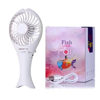 

Energy-saving Mini Air Conditioner Fan Portable USB Rechargeable Handheld Mermaid Foldable for Travel Camping Rotary Vane 6V