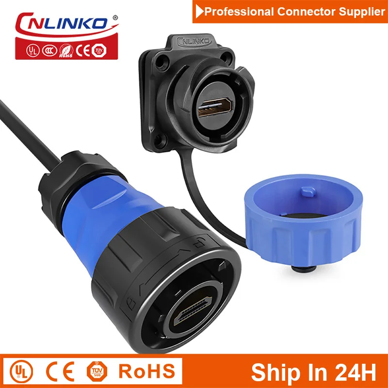 Cnlinko YM24 PBT пластмассовый M24 HDMI совместимый 1 м кабель провод передачи данных разъем