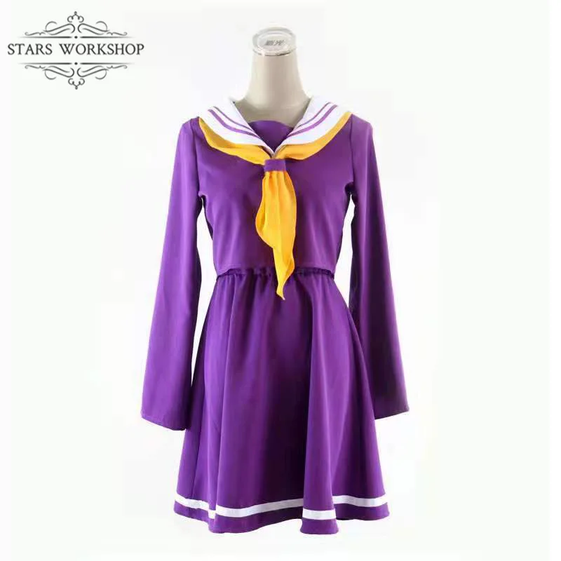 

Костюм для косплея из аниме «No Game No Life», школьная форма JK, женское платье в стиле «Лолита», юбка для девочек, костюм на Хэллоуин, карнавал, вечеринку