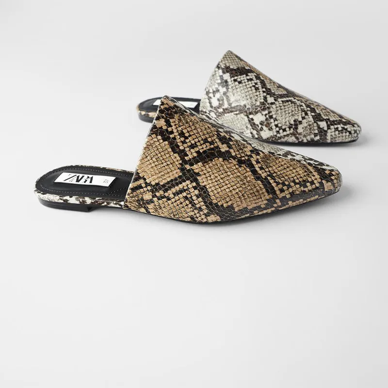 snake mules flat