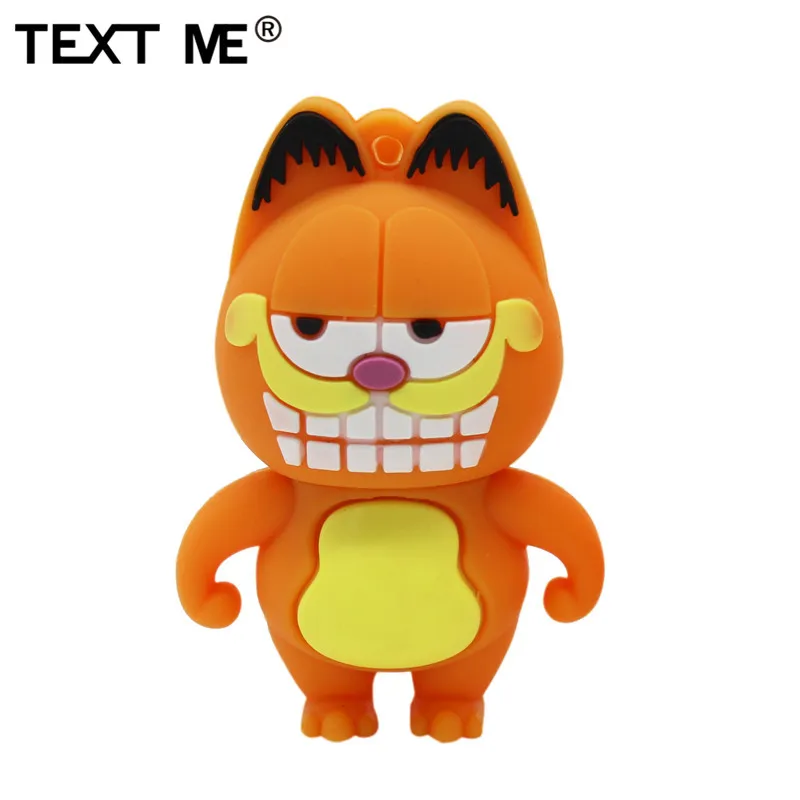 Usb флеш накопитель TEXT ME 64 ГБ Милая мини модель Garfield usb 2 0 4 8 16 32 флэш накопитель|USB