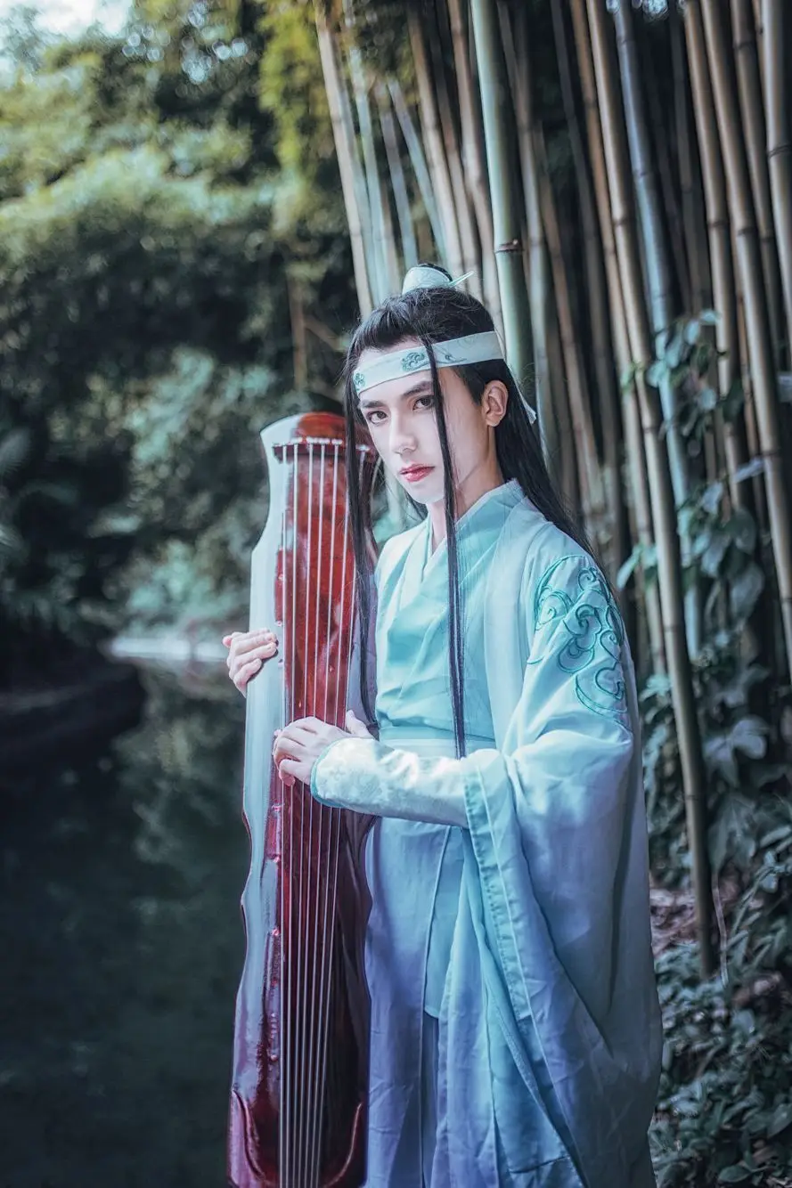 Аниме MO DAO ZU SHI Lan Zhan Wangji костюм для косплея незаметные сериалы костюмы на Хэллоуин
