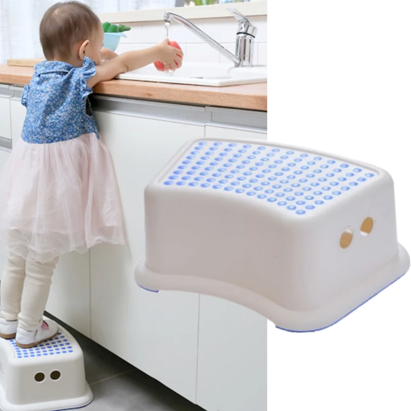 

3 Color Multi-function Children's Bathroom Stool Anti-skid Pedal Non-slip Head Pedal Step Stairs Bathroom Stairs Toilet Stool