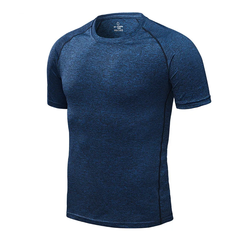 Мужские быстросохнущие футболки для бега, Компрессионные спортивные футболки с коротким рукавом, спортивная одежда для футбола, футболки для тренажерного зала