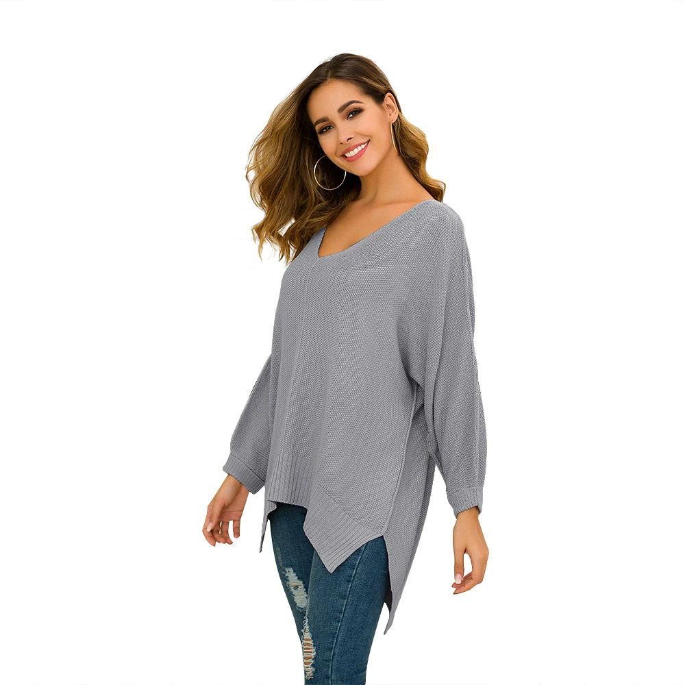 

Autumn And Winter Women Sweater 2019 Fashion Short Front Long Back Loose Solid Womens Sweater Casual Ladies Oversize Pullovers