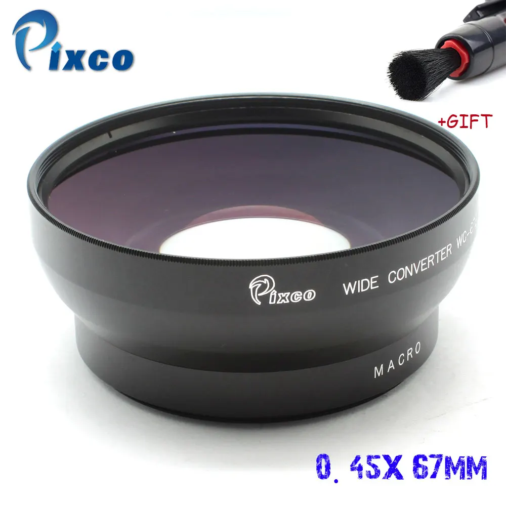 Pixco 67 Millimetri 0.45X Filo Lens Super Wide Angle Lens Macro Per Canon Nikon Sony Pentax Olympus Dslr Dv Fotocamera Reflex