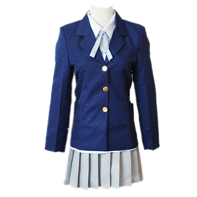 

Brdwn K-ON! Womens Hirasawa Yui Akiyama Mio Tainaka Ritsu Kotobuki Cosplay Costume Sailor Dress School Uniform