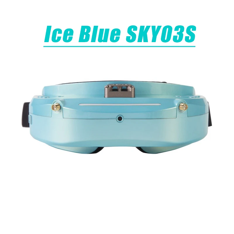 Skyzone SKY03O O светодиодный/SKY03S/SKY02C/SKY02X 5,8 ГГц 48CH разнообразие FPV очки для радиоуправляемого дрона Accs OSD DVR HDMI и головной вентилятор светодиодный - Цвет: Ice Blue SKY03S
