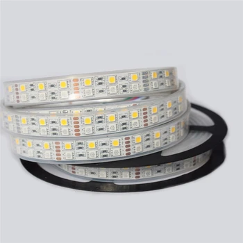 

DC12V Double Rows Waterproof IP67 Flexible 5050 RGBWW 5M 600LED Strip Light for Indoor Outdoor Camping Home Decoration Cuttable
