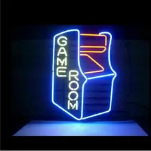 Custom Game Room Arcade Glass Neon Light Sign Beer Bar