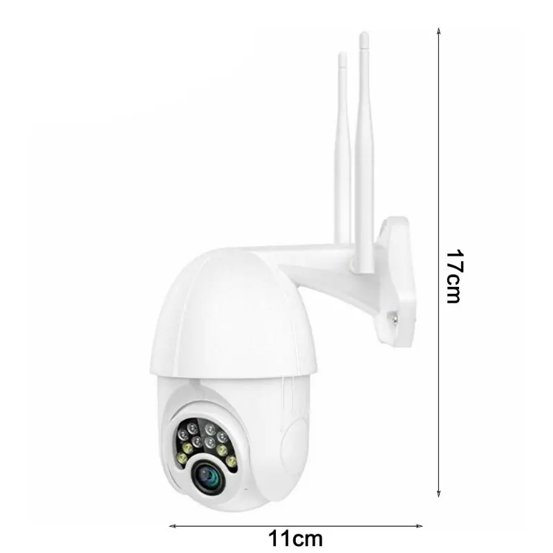 Открытый водонепроницаемый WiFi 1080P HD Безопасности IP ИК камера 360 градусов Поворотный Инфракрасный ночного видения камера наблюдения с 10 светильник
