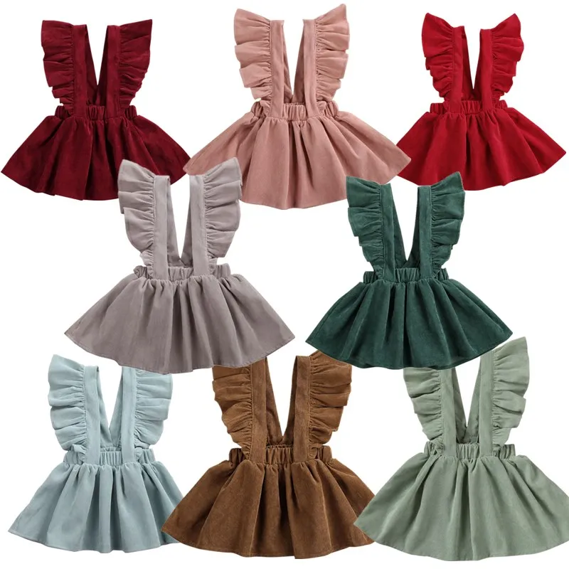 Новая Вельветовая Зимняя юбка для маленьких девочек|Юбки| |