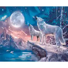 Картина по номерам рамки Раскраска по номерам домашний декор картины Животное украшение "Собака" RSB8393