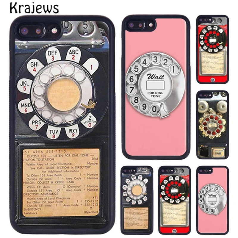 Krajews Retro Vintage Blue Payphone Phone Cases For Iphone X Xr Xs 11 12 Pro Max 5 6 6s 7 8 Plus Samsung Galaxy S7edge S8 S9 S10 Phone Case Covers Aliexpress