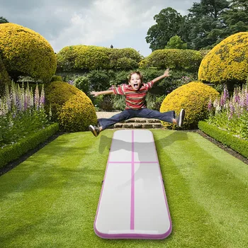 

Inflatable Gymnastics Mat PVC With Two Handles Foldable 110V/220V Air Track Gymnastics Tool Sturdy Yoga Equipment 300x100x10 cm