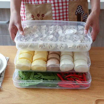 

Kitchen jiao zi he Refrigerator dong jiao zi Box Home Freshness Box Refrigerator Freshness Storage Box Manufacturers Wholesale