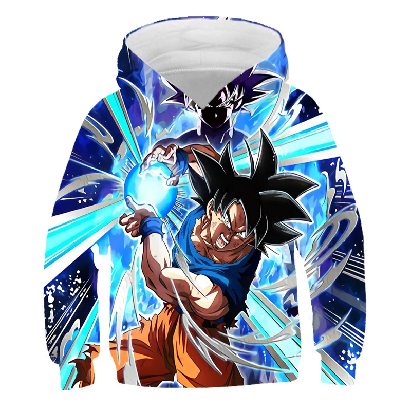 Sudaderas con capucha Dragon Ball para niños niñas, ropa con estampado 3D de Anime japonés, jerséis de moda, Goku, Vegeta, con capucha y sudaderas| - AliExpress