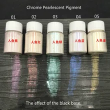 Cor do arco-íris cromo perolado pigmento cor para resina artesanato iridescente pérola efeito pigmento shimmer coloração jóias fazendo