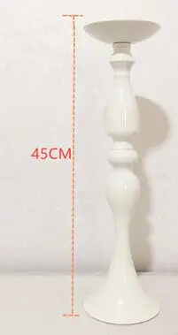 6 white 45cm Свадебный поставщик торговля Русалка стол Центральная ваза для свадебных украшений(серебро, белый, золотой - Цвет: 6 white 45cm