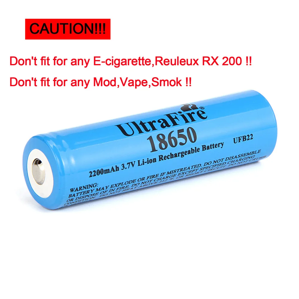 UltraFire 18650 2200mAh batería: Energía de larga duración para
