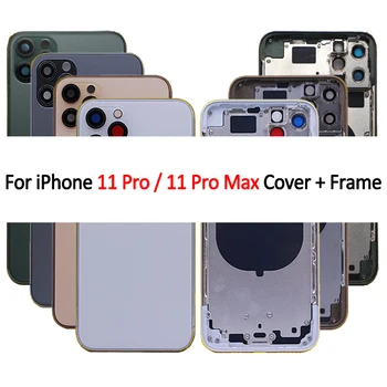 

For iphone 11 Pro Back Battery glass Full Housing Assembly Cover Middle Frame Back For iphone 11 pro max back Housing