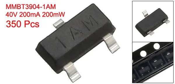 MMBT3904-1AM 350pcs ТРАНЗИСТОР uxcell NPN поверхностное крепление SOT-23 для вашего хобби, инструмент для рукоделия, коммутационный контур, без свинца и поверхностное крепление - Цвет: MMBT3904-1AM 350pcs