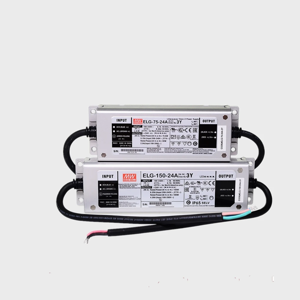 

ELG-150-24A Taiwan 150W Водонепроницаемый светодиодный индикатор с PFC DC 24V/6.25A блоком питания
