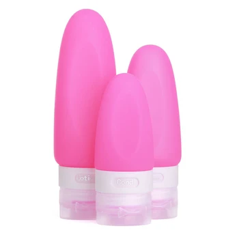 

High Quality Fashion 3 Pcs Silicone Travel Bottles Leak-proof Container Portable for Shampoo Lotion Cosmetic TK-ing