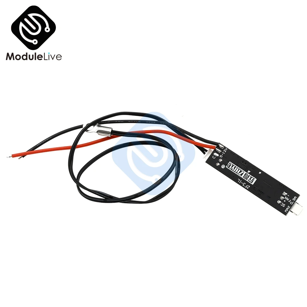 DC DC PWM Fan Speed Controller Temperature Adjustable Controll 5V 12V Speed Regulation Controller Noise Reduce + 40CM Probe