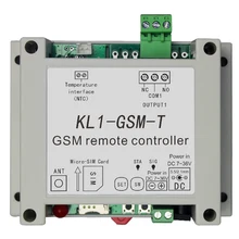 Приложение дистанционного управления GSM переключатель KL1-GSM-T с датчиком температуры поддерживает выход 10A, 1 датчик температуры, 6 групп управления