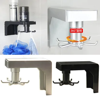 

Kitchenware Storage Rack Free Punching Finishing Rack Retractable Kitchen Wall Rack Spatula Spoon Hooks Rotating Storage Holder