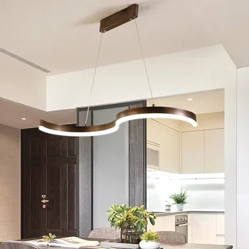 

Apextech LED Pendant Lights Nordic Creative S Shaped Hanging Lamp Dining Room Restaurant Deco Lighting Lights