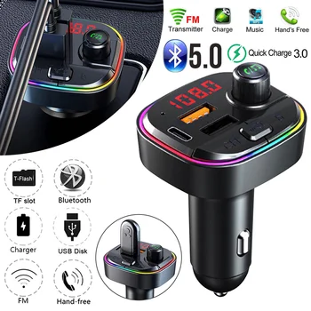 BT74 bluetoothカーキットfmトランスミッターMP3プレーヤーデュアルusbポート充電器急速充電器電圧検出sdカードプレーヤー