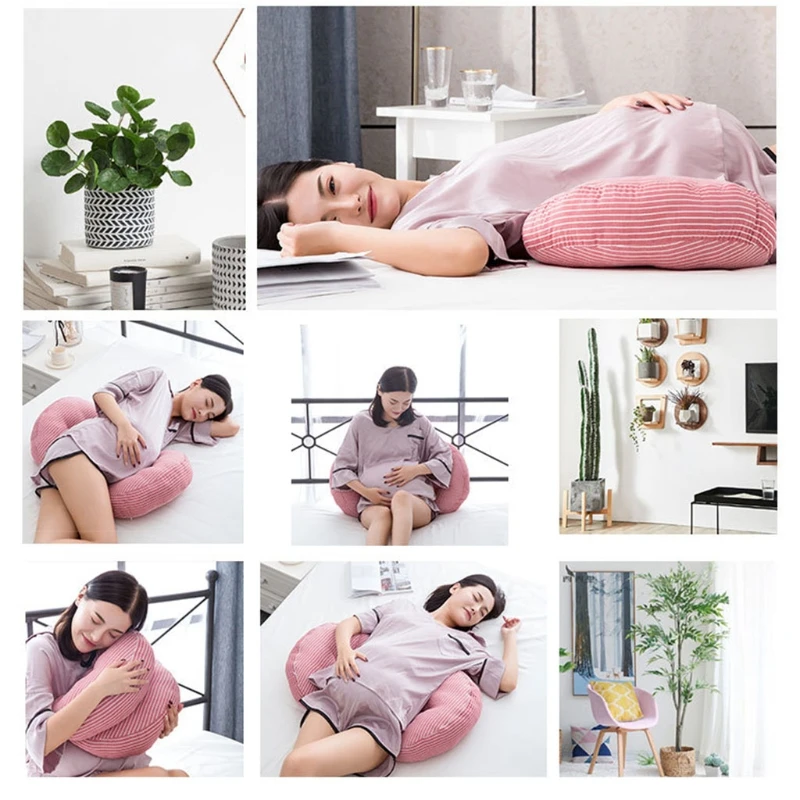 

U-Shaped Pregnant Pillow Maternity Side Sleeper Support Back Hips Legs Belly for Pregnant Women